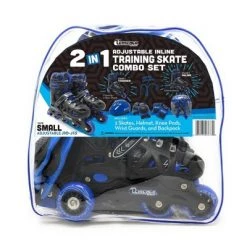 Chicago Skates Training Kids' Roller Skate Combo Set - Black/Blue
