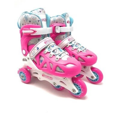 Chicago Skates Training Kids' Roller Skate Combo Set - Pink/White 6 Chicago Skates Training Kids' Roller Skate Combo Set - Pink/White - Image 6