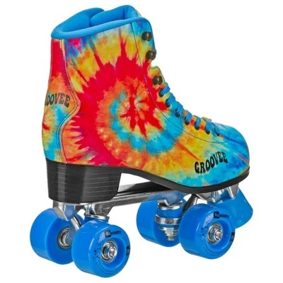 Roller Derby Roller Groovee Quad Skate Pinwheel Tie Dye 1 Roller Derby Roller Groovee Quad Skate Pinwheel Tie Dye
