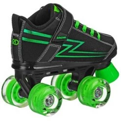Roller Derby Blazer Boy's Lighted Wheel Roller Skate - Black/Green