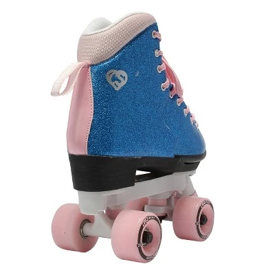 Circle Society Bling Adjustable Skate - Bubble Gum 3-7 2 Circle Society Bling Adjustable Skate - Bubble Gum 3-7 - Image 2