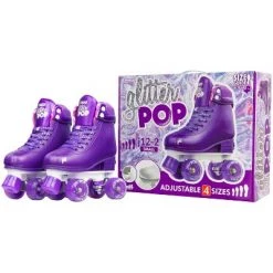 Crazy Skates Adjustable Roller Skates For Girls - Glitter Pop Collection - Size Adjustable To Fit Four Sizes -Riding Toys, Scooters & Hoverboards shop unnamed file 5830