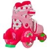Roller Derby Fun Roll Girls' Jr Adjustable Roller Skate Strawberry