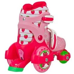 Roller Derby Fun Roll Girls' Jr Adjustable Roller Skate Strawberry