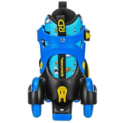 Roller Derby Fun Roll Boys' Jr Adjustable Roller Skate Pizza Shark 3 Roller Derby Fun Roll Boys' Jr Adjustable Roller Skate Pizza Shark - Image 3