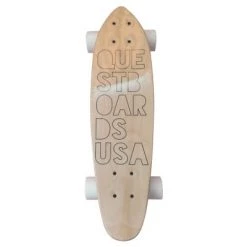 Quest Boards Quest "Reef" 24" Cruiser Skateboard - Light Blue/Wood