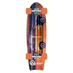 Quest Boards 32" Cruiser Skateboard - Brown