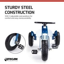 Tricam GCK-31 22 Inch Kids Steel Constructed Ol Blue Tractor Toy Beginner Tricycle with 3 Position Adjustable Seat and Pneumatic Wheels 7 Tricam GCK-31 22 Inch Kids Steel Constructed Ol Blue Tractor Toy Beginner Tricycle with 3 Position Adjustable Seat and Pneumatic Wheels -Riding Toys, Scooters & Hoverboards shop unnamed file 6492