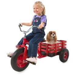 HearthSong Kids Classic Red Metal Tricycle with Attached Slatted-Wood Wagon -Riding Toys, Scooters & Hoverboards shop unnamed file 6504