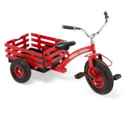 HearthSong Kids Classic Red Metal Tricycle with Attached Slatted-Wood Wagon -Riding Toys, Scooters & Hoverboards shop unnamed file 6505