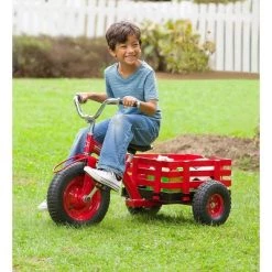 HearthSong Kids Classic Red Metal Tricycle with Attached Slatted-Wood Wagon -Riding Toys, Scooters & Hoverboards shop unnamed file 6506