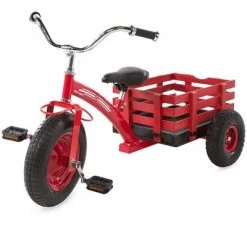 HearthSong Kids Classic Red Metal Tricycle with Attached Slatted-Wood Wagon -Riding Toys, Scooters & Hoverboards shop unnamed file 6507