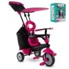 smarTrike 6654100 Kids Adjustable 4 in 1 Vanilla Plus Baby and Toddler Tricycle Push Ride On Toy for ages 15 Months to 3 Years, Pink