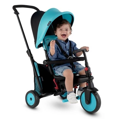 smarTrike STR3 Folding Toddler Tricycle with Stroller Certification 6-in-1 Multi-Stage Trike - 1-3 Years Pink 1 smarTrike STR3 Folding Toddler Tricycle with Stroller Certification 6-in-1 Multi-Stage Trike - 1-3 Years Pink