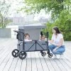 Jeep Wrangler Stroller Wagon with Included Car Seat Adapter by Delta Children - Gray