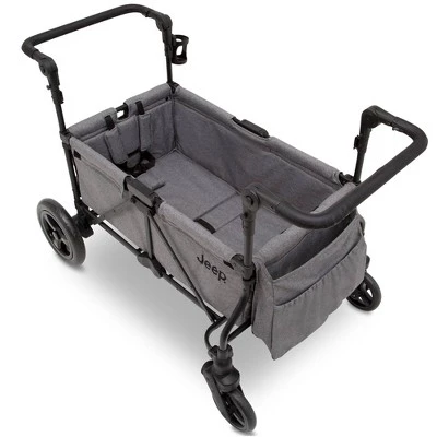 Jeep Wrangler Stroller Wagon with Included Car Seat Adapter by Delta Children - Gray 6 Jeep Wrangler Stroller Wagon with Included Car Seat Adapter by Delta Children - Gray - Image 6