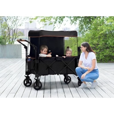 Delta Children Hercules Stroller Wagon - Black 1 Delta Children Hercules Stroller Wagon - Black