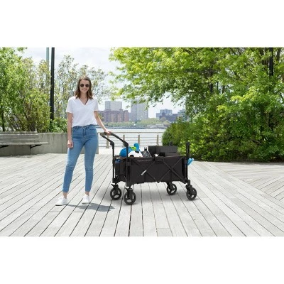 Delta Children Hercules Stroller Wagon - Black 3 Delta Children Hercules Stroller Wagon - Black - Image 3