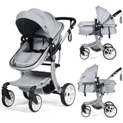 Costway Babyjoy 2-in-1 Baby Stroller High Landscape Infant Stroller w/ Reversible Seat -Riding Toys, Scooters & Hoverboards shop unnamed file 6805