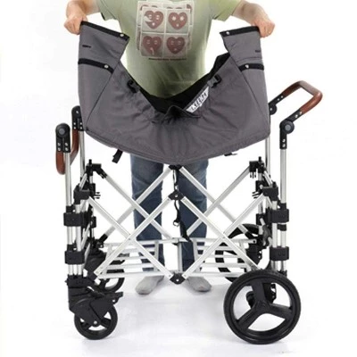 Keenz 7S Push Pull 2-Child Baby Collapsible Folding Wheeled Stroller Wagon with Protective Canopy Cover, Cupholder, and Cooler for Toddlers 2 Keenz 7S Push Pull 2-Child Baby Collapsible Folding Wheeled Stroller Wagon with Protective Canopy Cover, Cupholder, and Cooler for Toddlers - Image 2