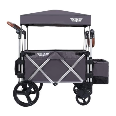 Keenz 7S Push Pull 2-Child Baby Collapsible Folding Wheeled Stroller Wagon with Protective Canopy Cover, Cupholder, and Cooler for Toddlers 5 Keenz 7S Push Pull 2-Child Baby Collapsible Folding Wheeled Stroller Wagon with Protective Canopy Cover, Cupholder, and Cooler for Toddlers - Image 5