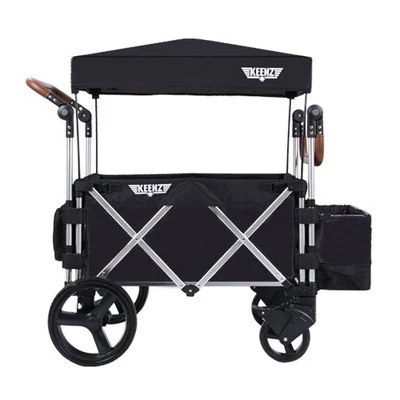 Keenz 7S Push Pull 2-Child Baby Collapsible Folding Wheeled Stroller Wagon with Protective Canopy Cover, Cupholder, and Cooler for Toddlers 6 Keenz 7S Push Pull 2-Child Baby Collapsible Folding Wheeled Stroller Wagon with Protective Canopy Cover, Cupholder, and Cooler for Toddlers - Image 6