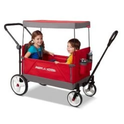 Radio Flyer Convertible Stroll 'N Wagon with Canopy