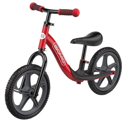 GOMO 12" Kids' Balance Bike Red/gray 5 GOMO 12" Kids' Balance Bike Red/gray - Image 5
