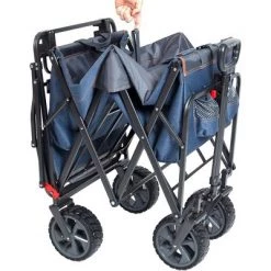 Mac Sports Collapsible Folding Heavy Duty Push Pull Utility Cart Wagon with 2 Adjustable Handles and Extra Large Wheels, Holds Up to 300 Pounds, Blue -Riding Toys, Scooters & Hoverboards shop unnamed file 6909