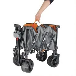 Maxwell Outdoors Nature's Journey Collapsible Folding Outdoor Utility Cart Camping Wagon with Large Storage Volume & More Silence Wheels, Grey/Orange -Riding Toys, Scooters & Hoverboards shop unnamed file 6961