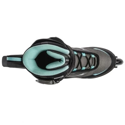 Rollerblade Zetrablade Women's Adult Fitness Inline Skate, Black and Light Blue, Performance Inline Skates 4 Rollerblade Zetrablade Women's Adult Fitness Inline Skate, Black and Light Blue, Performance Inline Skates - Image 4