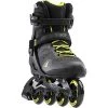 Rollerblade USA 071006001A1-11 Macroblade 80 Men's Adult Fitness Adjustable Outdoor Recreation Inline Skate with Power Strap, Size 11, Lime