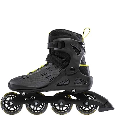 Rollerblade USA 071006001A1-11 Macroblade 80 Men's Adult Fitness Adjustable Outdoor Recreation Inline Skate with Power Strap, Size 11, Lime 2 Rollerblade USA 071006001A1-11 Macroblade 80 Men's Adult Fitness Adjustable Outdoor Recreation Inline Skate with Power Strap, Size 11, Lime - Image 2