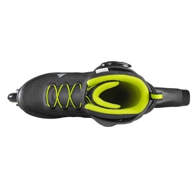 Rollerblade Zetrablade Elite Adult Men's Beginner Intermediate Recreation Fitness Outdoor Rollerblade Inline Skates, Size 8, Black/Lime 3 Rollerblade Zetrablade Elite Adult Men's Beginner Intermediate Recreation Fitness Outdoor Rollerblade Inline Skates, Size 8, Black/Lime - Image 3