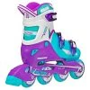 Roller Derby Kids' V-Tech 500 Adjustable Inline Skates - (6-9) Mint/green/white