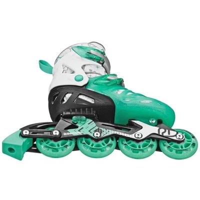 Roller Derby Tracer Adjustable Kids' Inline Skate - Green 2 Roller Derby Tracer Adjustable Kids' Inline Skate - Green - Image 2