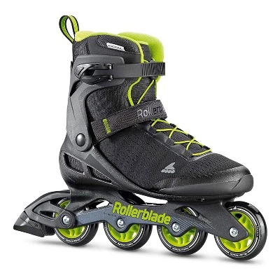 Rollerblade 079670001A1-7 Men's Adult Fitness Zetrablade Elite Performance Adjustable Secure Fit Inline Skates, Size 7, Black and Lime Green 2 Rollerblade 079670001A1-7 Men's Adult Fitness Zetrablade Elite Performance Adjustable Secure Fit Inline Skates, Size 7, Black and Lime Green - Image 2