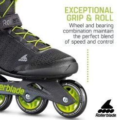 Rollerblade 079670001A1-7 Men's Adult Fitness Zetrablade Elite Performance Adjustable Secure Fit Inline Skates, Size 7, Black and Lime Green 6 Rollerblade 079670001A1-7 Men's Adult Fitness Zetrablade Elite Performance Adjustable Secure Fit Inline Skates, Size 7, Black and Lime Green -Riding Toys, Scooters & Hoverboards shop unnamed file 963