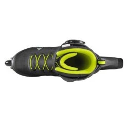 Rollerblade Zetrablade Elite Adult Men's Beginner Intermediate Recreation Fitness Outdoor Rollerblade Inline Skates, Size 13, Black/Lime